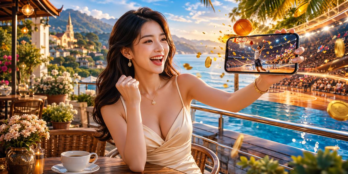Người dùng Đà Lạt xem thể thao và cá cược bóng rổ bên cốc cà phê