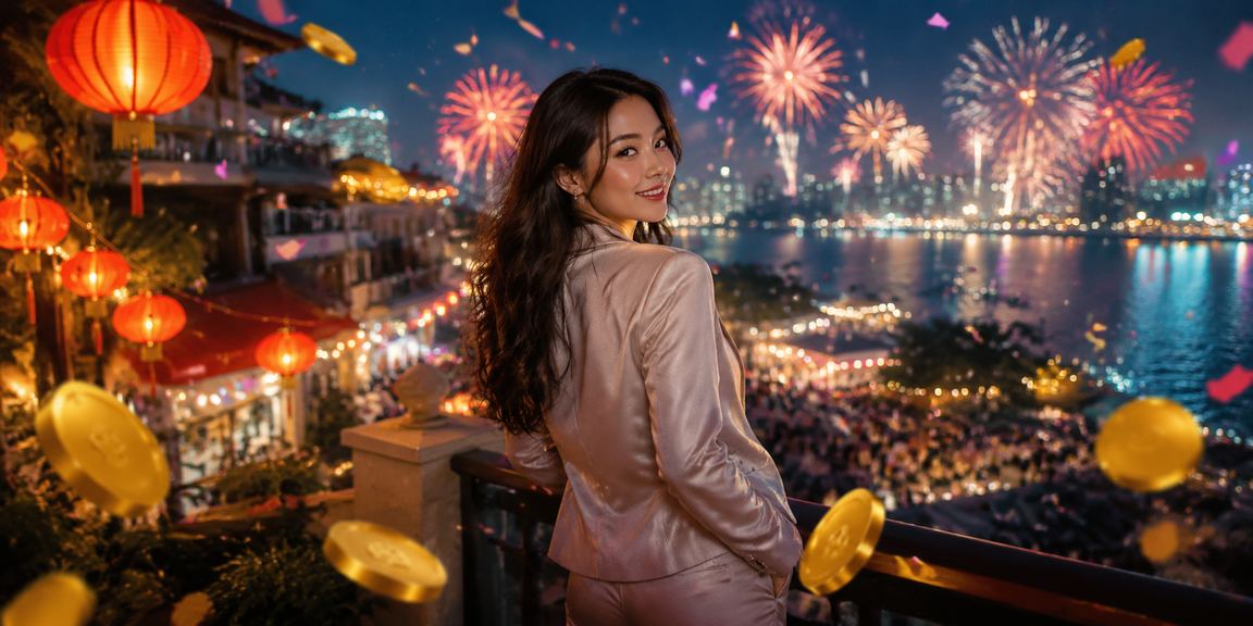 Quang cảnh Hà Nội với đèn lồng rực rỡ và người dùng trải nghiệm casino trực tuyến