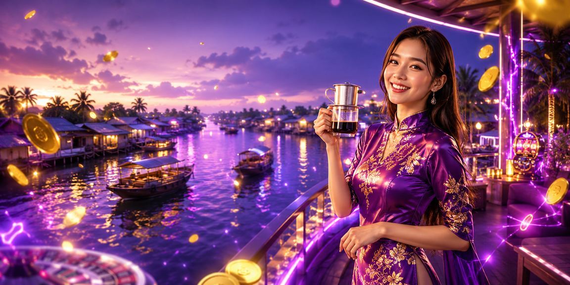 Người dùng vùng Mekong xem bóng đá và đặt cược thể thao bên cốc cà phê buổi tối